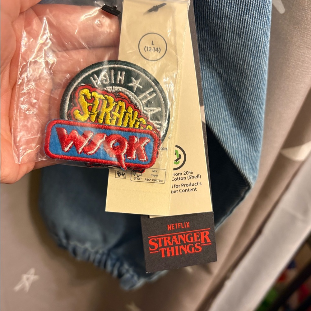 Netflix Stranger Things Cotton Denim Jacket from No Boundaries - Picture 4 of 4
